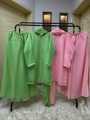 SAVY 3PC CHIFFON DRESS
