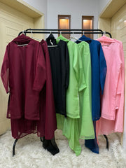SAVY 3PC CHIFFON DRESS