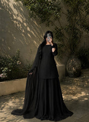 SAVY 3PC CHIFFON DRESS