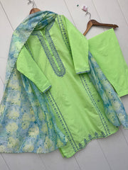 BAREEN 3PC LAWN DRESS