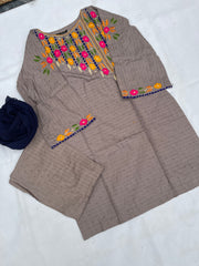 Embroidered 3pc dress