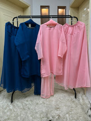 SAVY 3PC CHIFFON DRESS