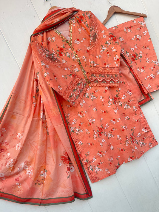 JANNAT 3PC LAWN COLLECTION