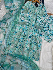 FAREENA 3PC LAWN DRESS