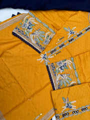 Thread embroidered kurta