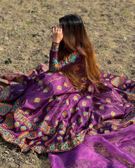 Silk maxi dress