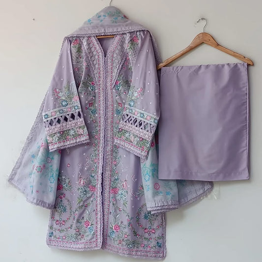 MAROSH 3PC LAWN DRESS (LAVENDER)