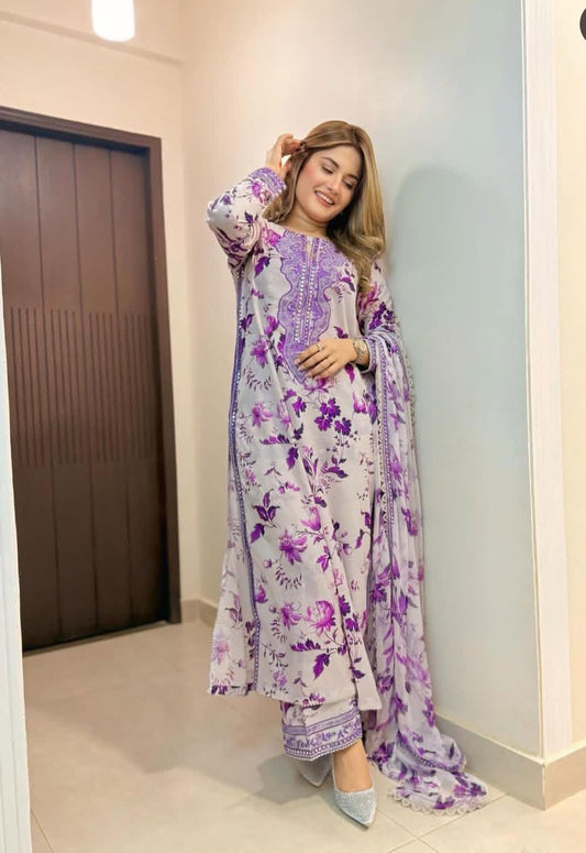 ANEELA’S 3PC DRESS