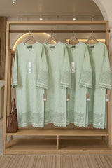IRISH 3PC LAWN DRESS (PASTEL GREEN )