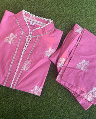 BASIC EMBROIDERED COORD SET