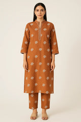 BASIC EMBROIDERED COORD SET