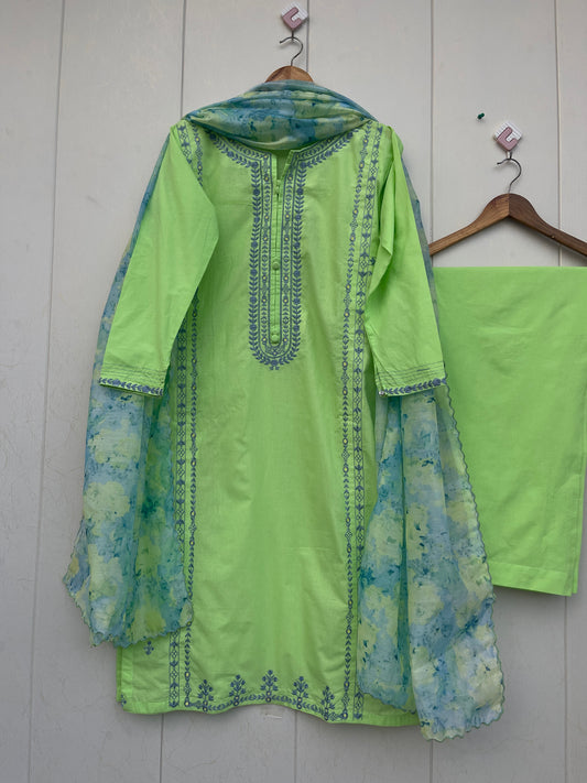 BAREEN 3PC LAWN DRESS