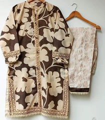Jacquard lawn dress