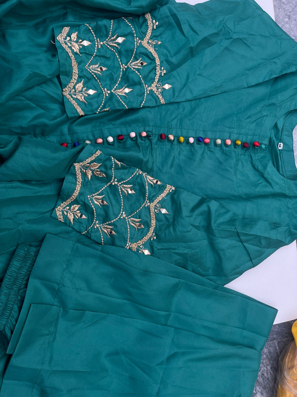 Silk maxi dress
