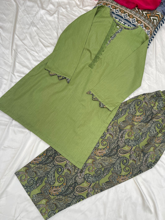 TASHO BASIC LAWN OUTFIT (DHANI GREEN)