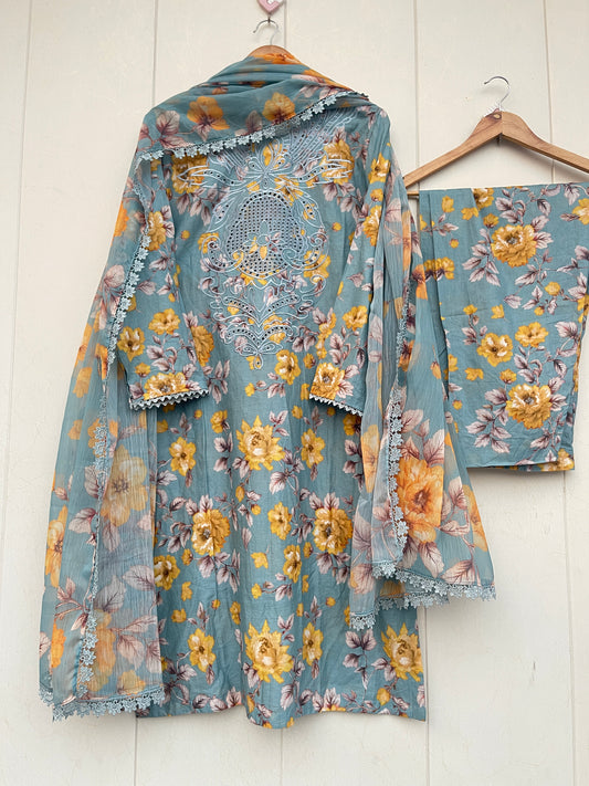 RAYA 3PC LAWN DRESS