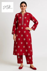 BASIC EMBROIDERED COORD SET