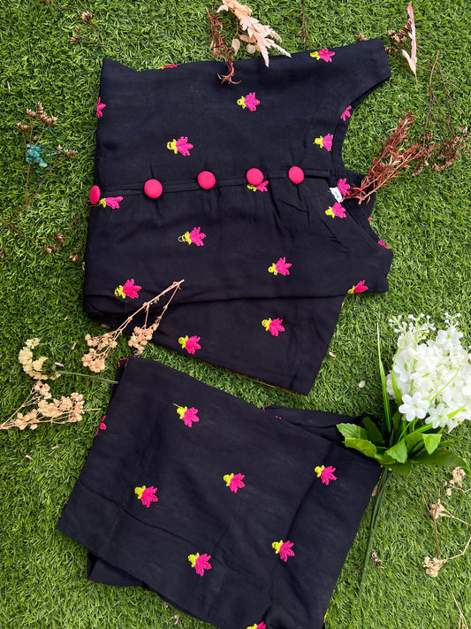 Embroidered coord set