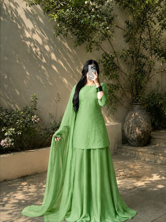 SAVY 3PC CHIFFON DRESS