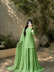 SAVY 3PC CHIFFON DRESS
