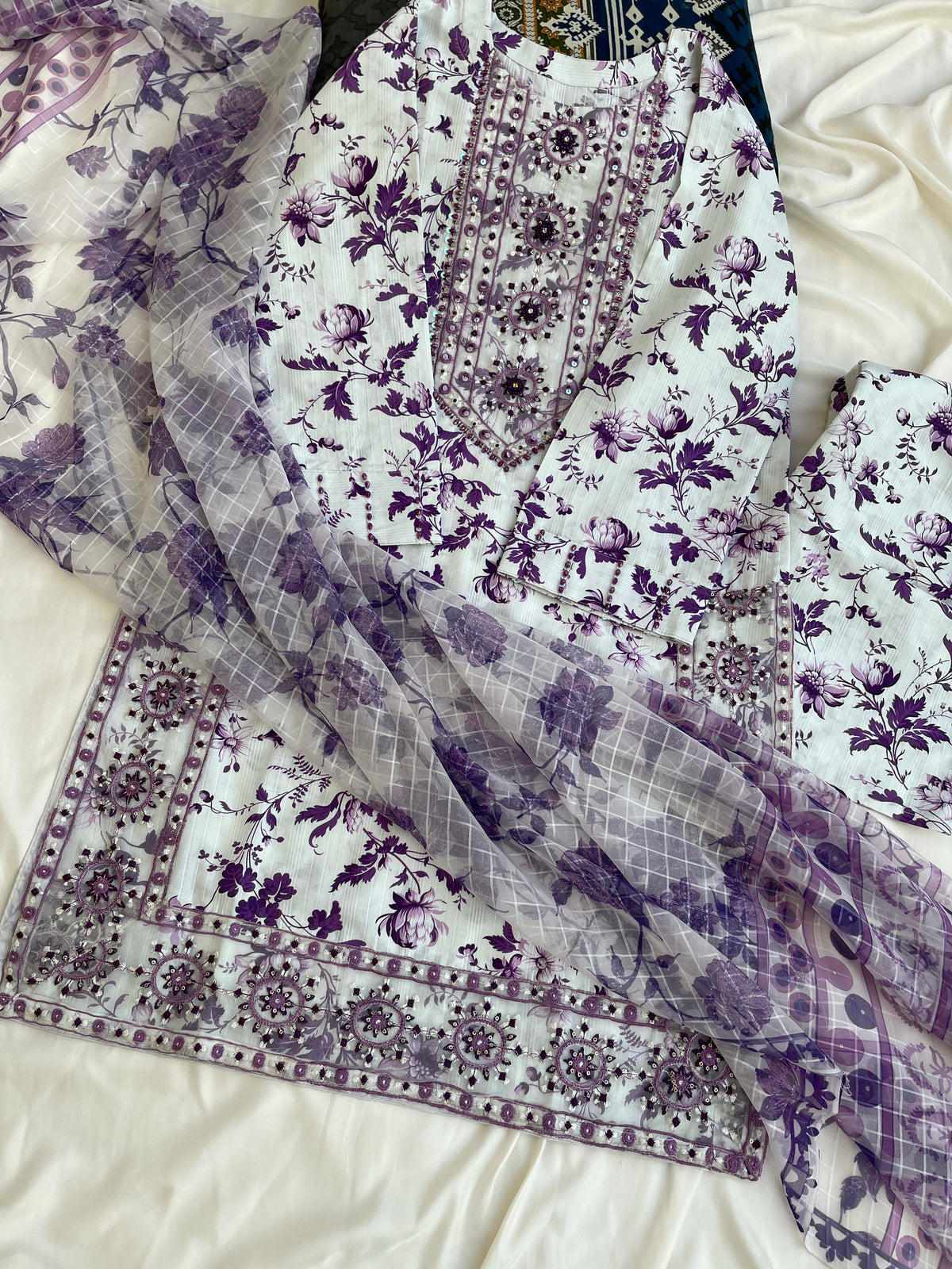 ZEENYA 3PC LAWN DRESS