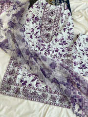 ZEENYA 3PC LAWN DRESS