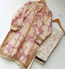 Jacquard lawn dress
