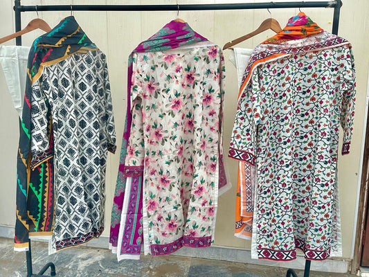 Affordable lawn 3pc dresses