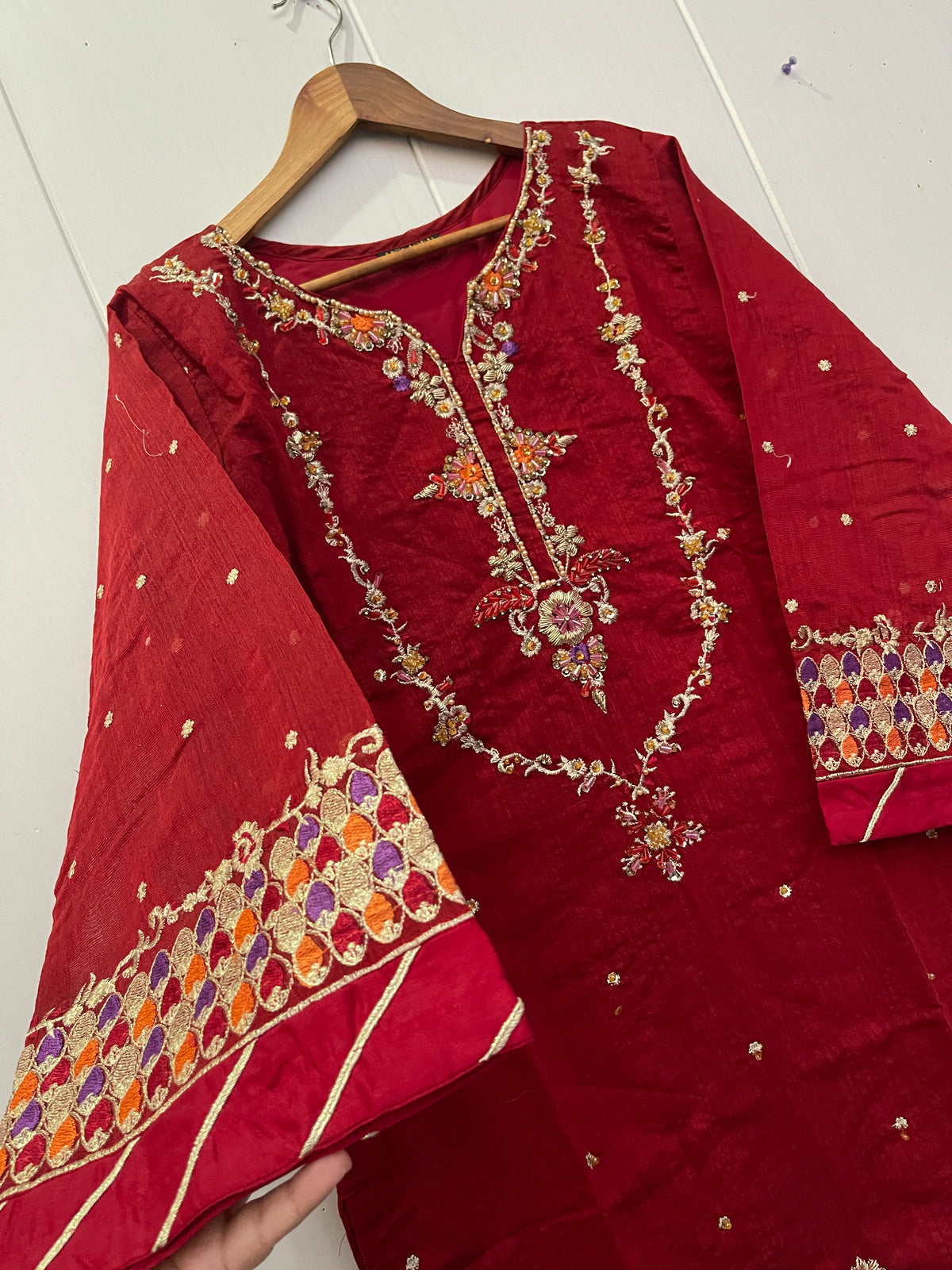 Khaddi net kurta