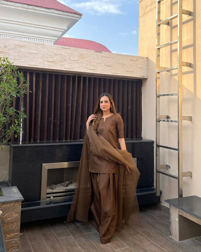 ANAYA 3PC FARSHI SHALWAR DRESS