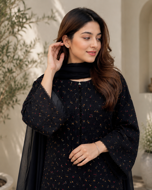 RANYA 3pc LAWN DRESS