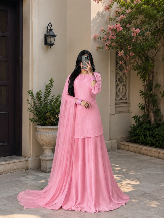 SAVY 3PC CHIFFON DRESS