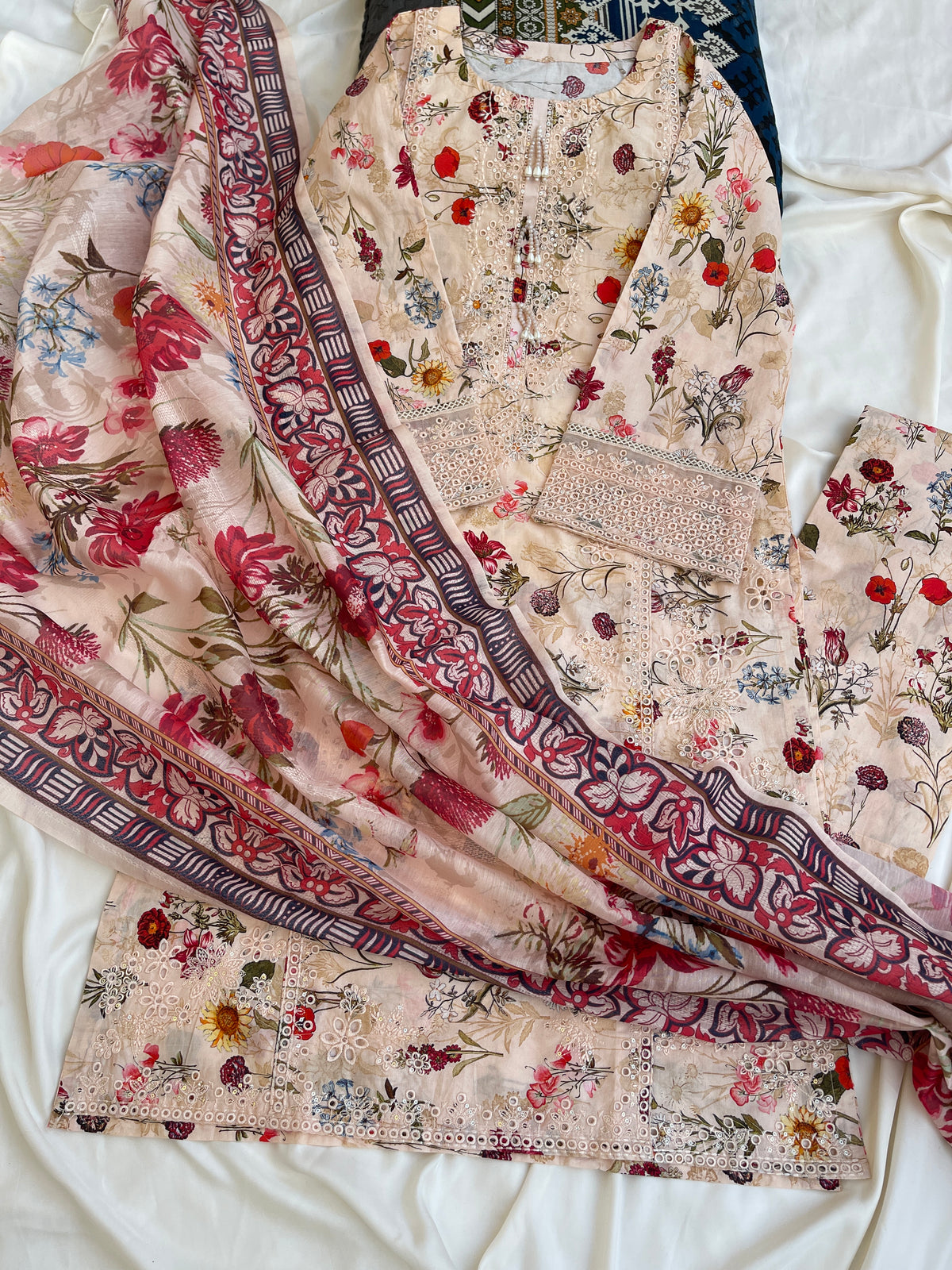 FAREENA 3PC KAWN DRESS