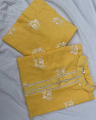 BASIC EMBROIDERED COORD SET