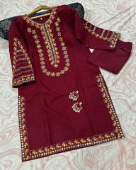 Affordable casual pure lawn dress