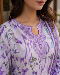 Simple lawn 3pc dress