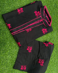 BASIC EMBROIDERED COORD SET