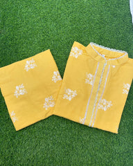 BASIC EMBROIDERED COORD SET