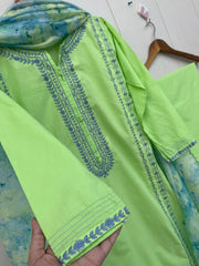 BAREEN 3PC LAWN DRESS