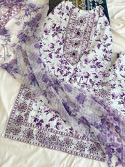 ZEENYA 3PC LAWN DRESS