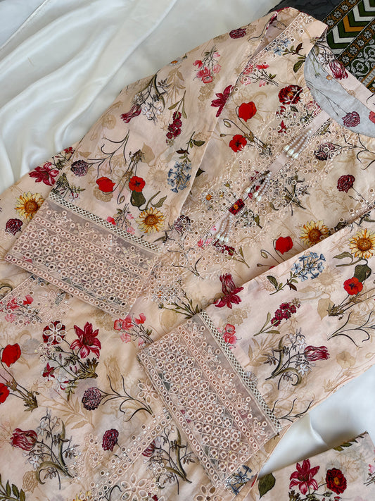 FAREENA 3PC KAWN DRESS
