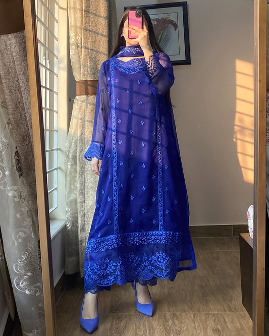 Luxury chiffon 3pc dress