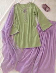 ESHAL 3 PC LAWN FARSHI DRESS