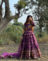 Silk maxi dress