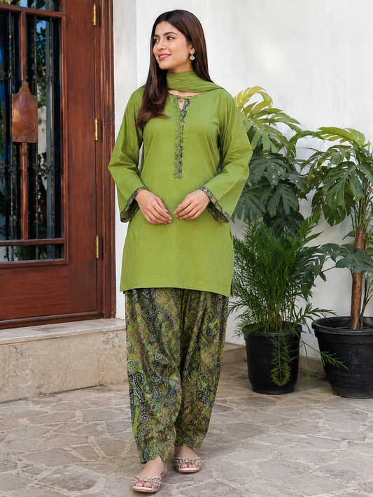 TASHO BASIC LAWN OUTFIT (DHANI GREEN)