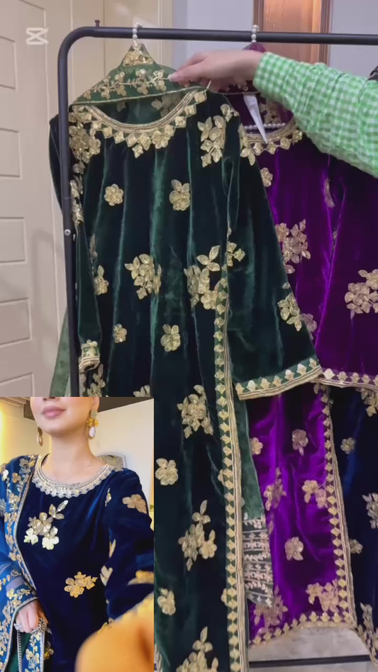 Formal velvet 3pc collection